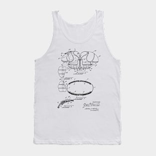 Football Protective Apparel Vintage Patent Hand Drawing Tank Top